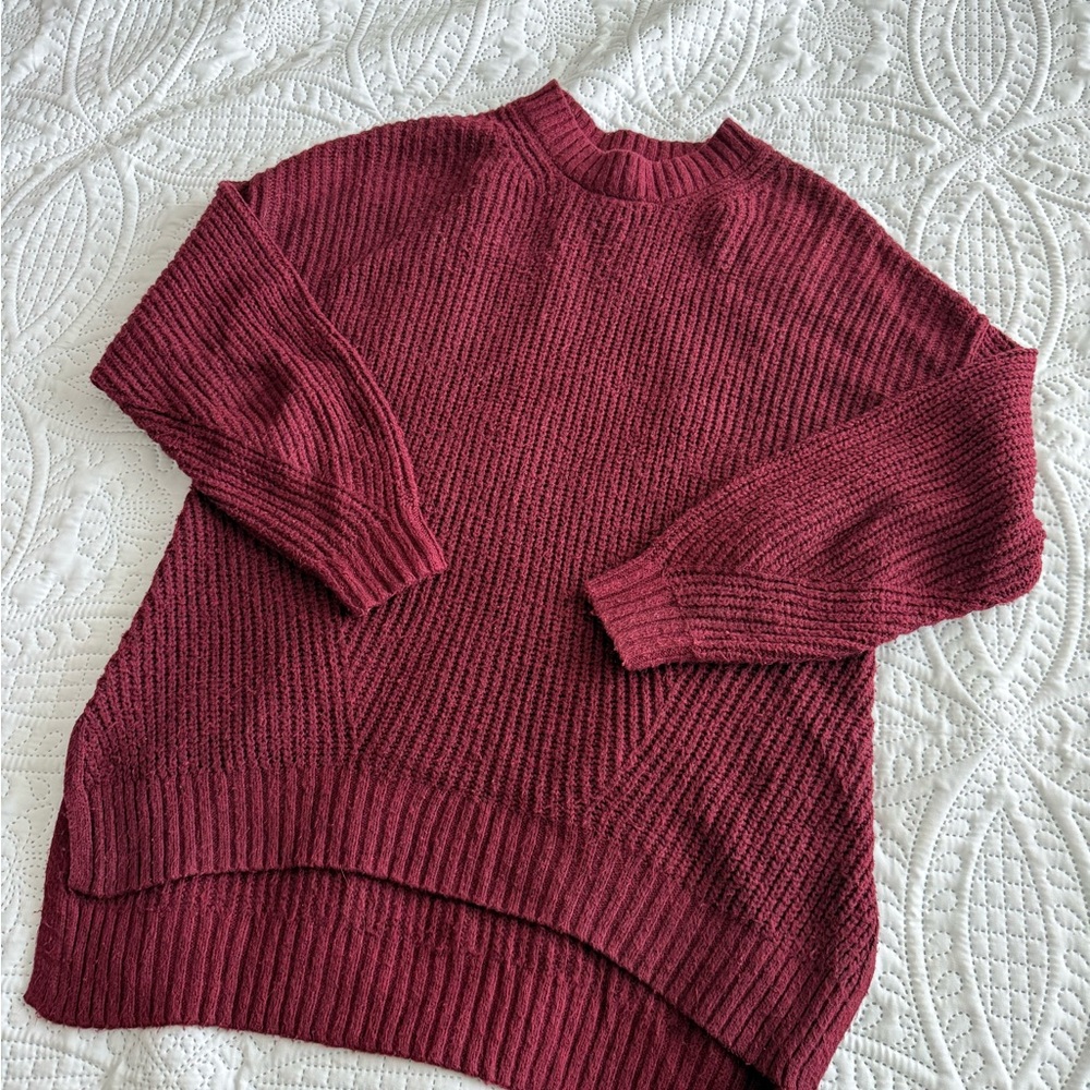 American Eagle Outfitters Maroon Sweater